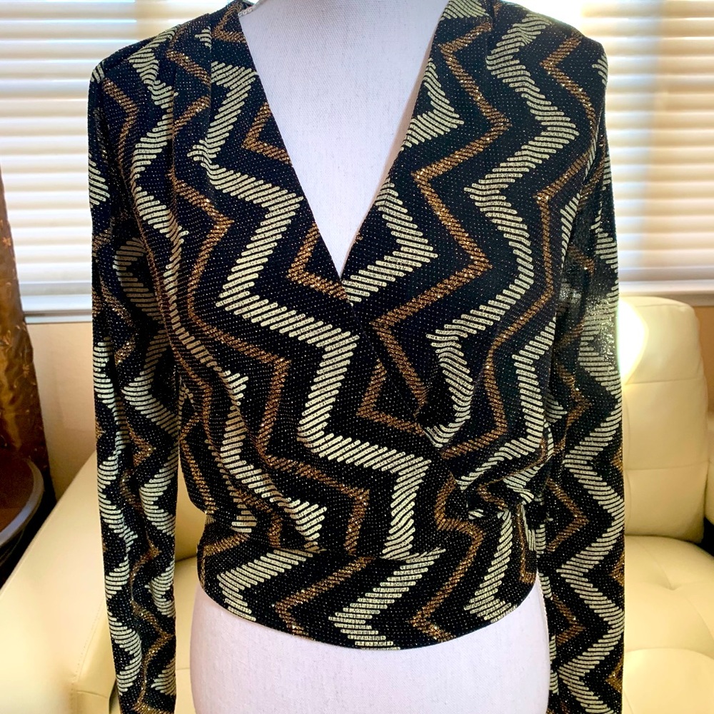 Shiny glittery blouse